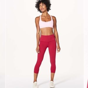 Lululemon align crop 21” ruby red (first release)